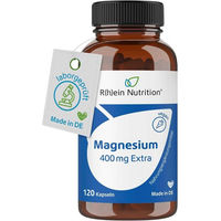 Produktbild von R(h)ein Nutrition Magnesium 400 mg Oxid Kapseln vegan für Sportler und Erwachsene 120 Stück