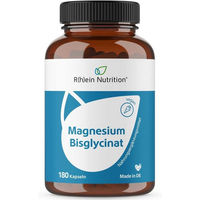 Produktbild von R(h)ein Nutrition Magnesium Bisglycinat Kapseln vegan glutenfrei 180 Stück