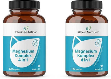 R(h)ein Nutrition Magnesium Komplex 4 in 1 Kapseln vegan für Sportler und Senioren 240 Stück – Bild 1 von 2