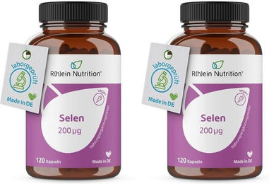R(h)ein Nutrition Selen Natriumselenit 200 µg Vegan 120 Kapseln – Bild 1 von 3