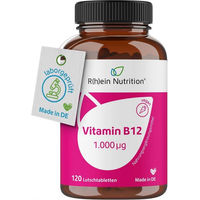 Produktbild von R(h)ein Nutrition Vitamin B12 1.000 µg Lutschtabletten vegan 120 Stück