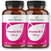 Produktbild von R(h)ein Nutrition Vitamin B12 1.000 µg Lutschtabletten Vegan für Senioren sowie Schwangere und Stillende 240 Stück