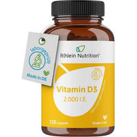 Produktbild von R(h)ein Nutrition Vitamin D3 2.000 I.E. Kapseln vegan vegetarisch 120 Stück