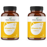 Produktbild von R(h)ein Nutrition Vitamin D3 2000 I.E. Kapseln vegetarisch 120 Stück