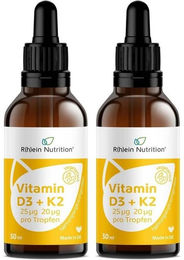 R(h)ein Nutrition Vitamin D3 + K2 Tropfen mit Lanolin – Bild 1 von 2