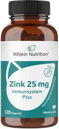 R(h)ein Nutrition Zink Bisglycinat 25 mg vegan Kapseln 120 Stück – Bild 1 von 3