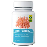 Produktbild von Raab Vitalfood Algenkalk Sango Kapseln glutenfrei 80 Stück
