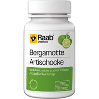 Produktbild von Raab Vitalfood Bergamotte-Artischocke Kräuter-Komplex Kapseln vegan 100 Stück