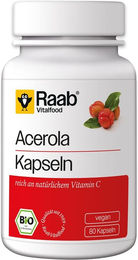 Raab Vitalfood Bio Acerola Kapseln – Bild 1 von 1