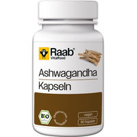 Produktbild von Raab Vitalfood Bio Ashwagandha Kapseln ohne Zusatzstoffe