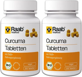 Raab Vitalfood Bio Curcuma Tabletten vegan glutenfrei laktosefrei – Bild 1 von 1