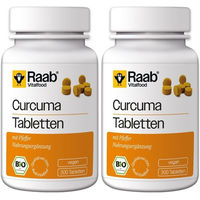 Produktbild von Raab Vitalfood Bio Curcuma Tabletten vegan glutenfrei laktosefrei