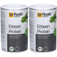 Produktbild von Raab Vitalfood Bio Erbsenprotein Pulver vegan und ohne Zusatzstoffe neutral