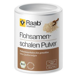 Raab Vitalfood Bio Flohsamenschalen Pulver vegan glutenfrei laktosefrei 150 g – Bild 1 von 1