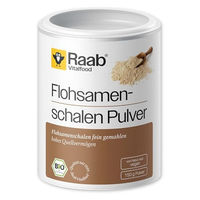 Produktbild von Raab Vitalfood Bio Flohsamenschalen Pulver vegan glutenfrei laktosefrei 150 g