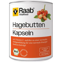Produktbild von Raab Vitalfood Bio Hagebutte Kapseln 150 Stück