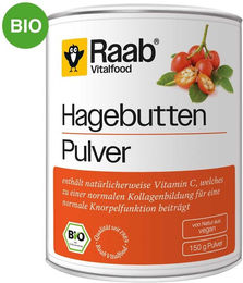 Raab Vitalfood Bio Hagebutte Pulver 150 g – Bild 1 von 3