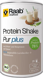 Raab Vitalfood Bio Protein Shake Pur Plus Mehrkomponenten Protein Pulver Vegan 500 g – Bild 1 von 2