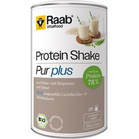 Produktbild von Raab Vitalfood Bio Protein Shake Pur Plus Mehrkomponenten Protein Pulver Vegan 500 g