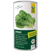 Produktbild von Raab Vitalfood Bio Spinat-Pulver vegan glutenfrei 210 g