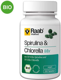 Raab Vitalfood Bio Spirulina und Chlorella Superfood-Mischung Tabletten – Bild 1 von 1