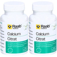 Produktbild von Raab Vitalfood Calciumcitrat Kapseln vegan ohne Gelatine