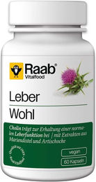 Raab Vitalfood Leberwohl Kapseln Bio 60 Stück – Bild 1 von 1