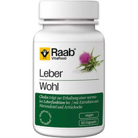 Produktbild von Raab Vitalfood Leberwohl Kapseln Bio 60 Stück
