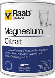 Raab Vitalfood Magnesiumcitrat Pulver Bio Vegan 200 g – Bild 1 von 3