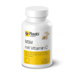 Raab Vitalfood MSM Kapseln mit Vitamin C vegan glutenfrei laktosefrei ohne Zusatzstoffe – Bild 1 von 1