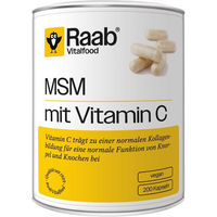 Produktbild von Raab Vitalfood MSM mit Vitamin C Bio Kapseln