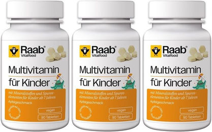 Raab Vitalfood Multivitamin Kids Lutschtabletten vegan glutenfrei laktosefrei – Bild 1 von 1