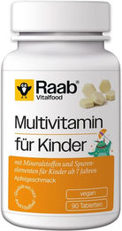 Raab Vitalfood Multivitamin Kids Tabletten vegan glutenfrei laktosefrei für Kinder – Bild 1 von 1