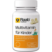 Produktbild von Raab Vitalfood Multivitamin Kids Tabletten vegan glutenfrei laktosefrei für Kinder