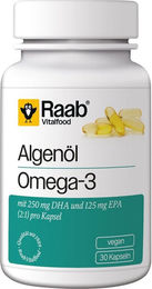 Raab Vitalfood Omega-3 Algenöl Kapseln vegan – Bild 1 von 1