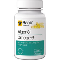 Produktbild von Raab Vitalfood Omega-3 Algenöl Kapseln vegan