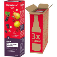 Produktbild von Rabenhorst Eisen Plus Flüssig 3er Pack (3 x 450 ml)