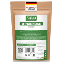 Produktbild von RAIBU D-Mannose Pulver 500g vegan ohne Zusatzstoffe