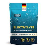 Produktbild von Raibu Elektrolyte Pulver Zitrone ohne Zucker mit Magnesium Kalium Natrium und Chlorid vegan