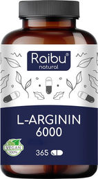 RAIBU L-Arginin Kapseln vegan 365 Stück – Bild 1 von 1
