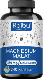 Raibu Magnesium Malat Kapseln vegan glutenfrei laktosefrei 240 Stück – Bild 1 von 1
