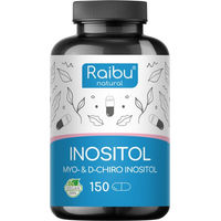 Produktbild von RAIBU Myo Inositol & D-Chiro Inositol Kapseln vegan, glutenfrei und laktosefrei, 150 Stück