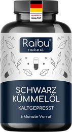 RAIBU Schwarzkümmelöl Kapseln 180 Stück – Bild 1 von 4