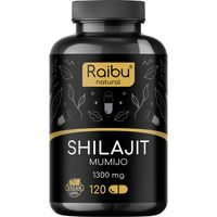Produktbild von RAIBU Shilajit Kapseln mit Fulvinsäure und Huminsäure, vegan, 120 Stück