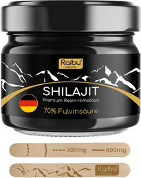 RAIBU Shilajit Mumijo Himalaya Harz mit Fulvinsäure und 85 Spurenelementen als Mineralstoff-Komplex ohne Zusatzstoffe – Bild 1 von 1