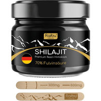 Produktbild von RAIBU Shilajit Mumijo Himalaya Harz mit Fulvinsäure und 85 Spurenelementen als Mineralstoff-Komplex ohne Zusatzstoffe