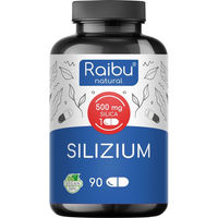 Produktbild von RAIBU Silizium Kapseln Hochdosiert mit 667 mg organischem Silica aus Bambusextrakt Vegan Glutenfrei Laktosefrei