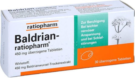 ratiopharm Baldrian überzogene Tabletten 30 Stück – Bild 1 von 2