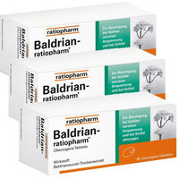 Produktbild von ratiopharm Baldrian überzogene Tabletten mit Baldrianwurzel-Trockenextrakt 180 Stück