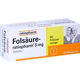 Ratiopharm Folsäure 5 mg Tabletten für Schwangere und Stillende – Bild 1 von 1